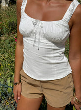 Garconne Textured Top White
