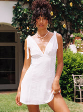 Island Time Mini Dress White