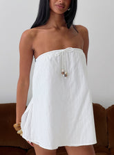 Isafelia Strapless Romper Off White