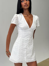 Loveliness Romper White Anglaise
