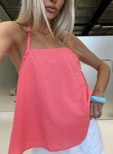 Dearest Low Back Babydoll Top Guava