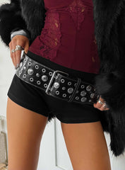 Rhomana Studded Belt Black
