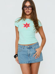 Veyro Micro Denim Skort Mid Blue