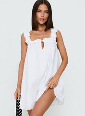 Swing Mini Dress White Petite
