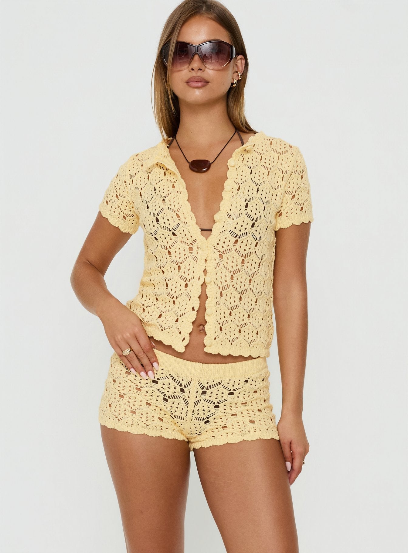 Sun Still Shines Crochet Set Yellow