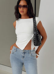 Karre Off The Shoulder Top White