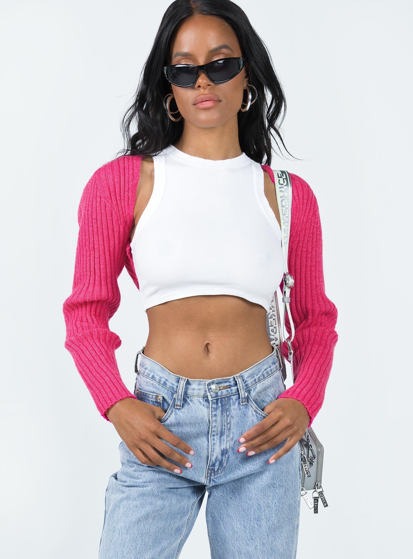 Aytan Bolero Sweater Pink