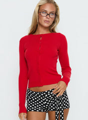 Lauraine Cardigan Red