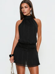 Maelis Backless Romper Black