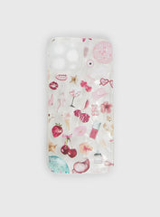 Just A Girl Iphone Case Clear / Pink