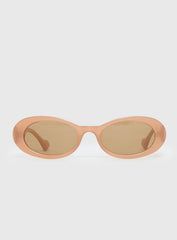 Runaway Baby Oval Sunglasses Caramel