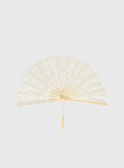 Bossa Nova Lace Fan Beige
