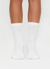 Sama Slouch Sock White