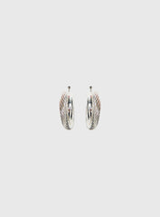 Aster Layered Hoops Silver