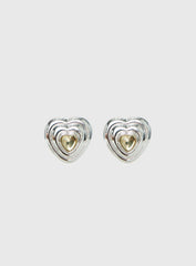 Missouri Stud Earrings Silver / Butter