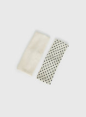 The Juney Headband Pack White Polka Dot