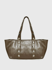 Fever Dreams Eyelet Shoulder Bag Khaki