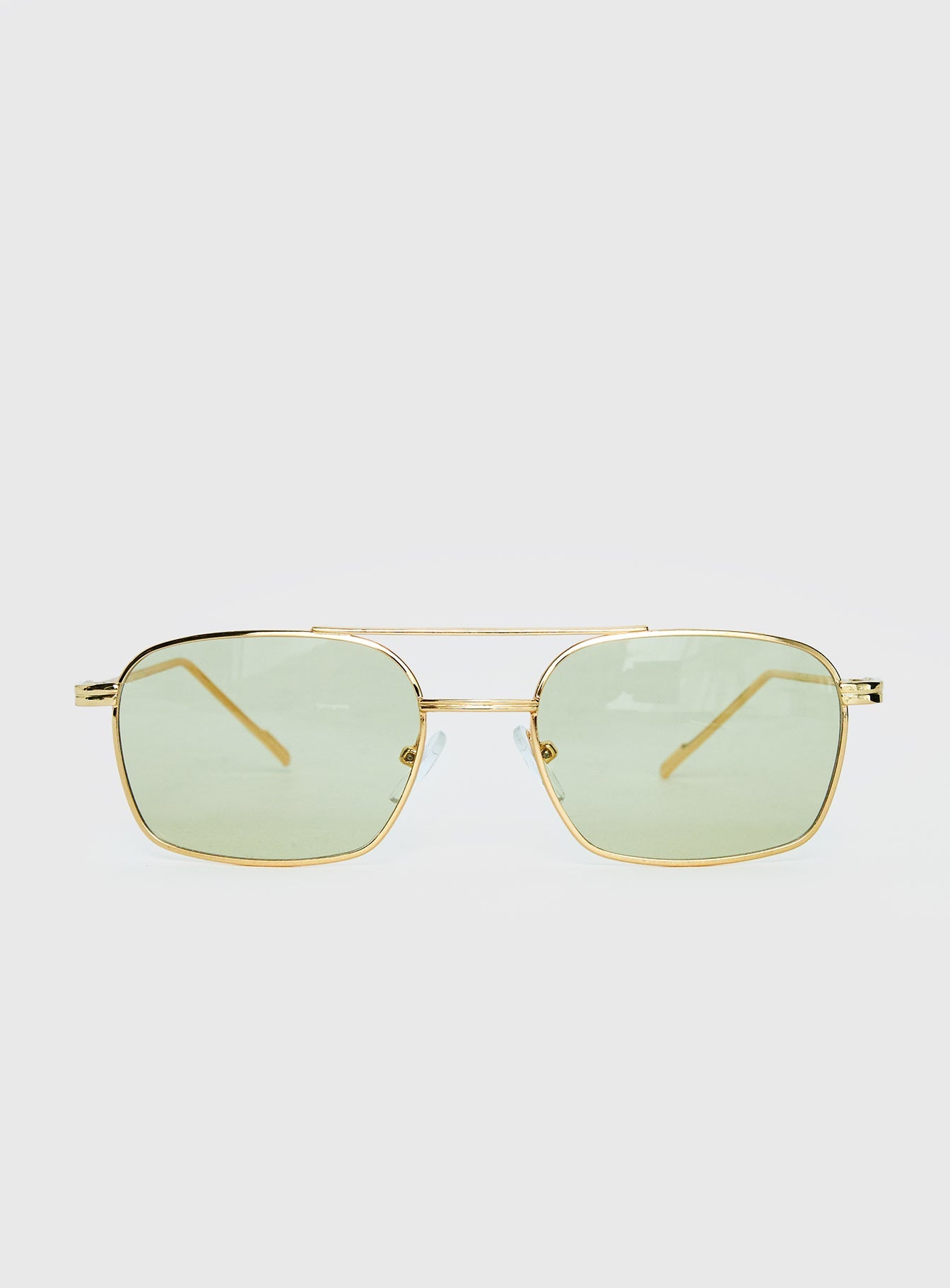 For The Plot Aviator Sunglasses Gold / Light Yellow