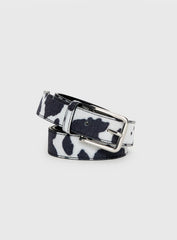 Double Back Faux Suede Belt Cow