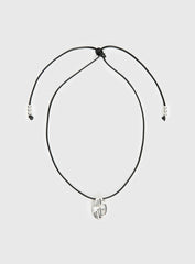 Mayve Cord Necklace Silver