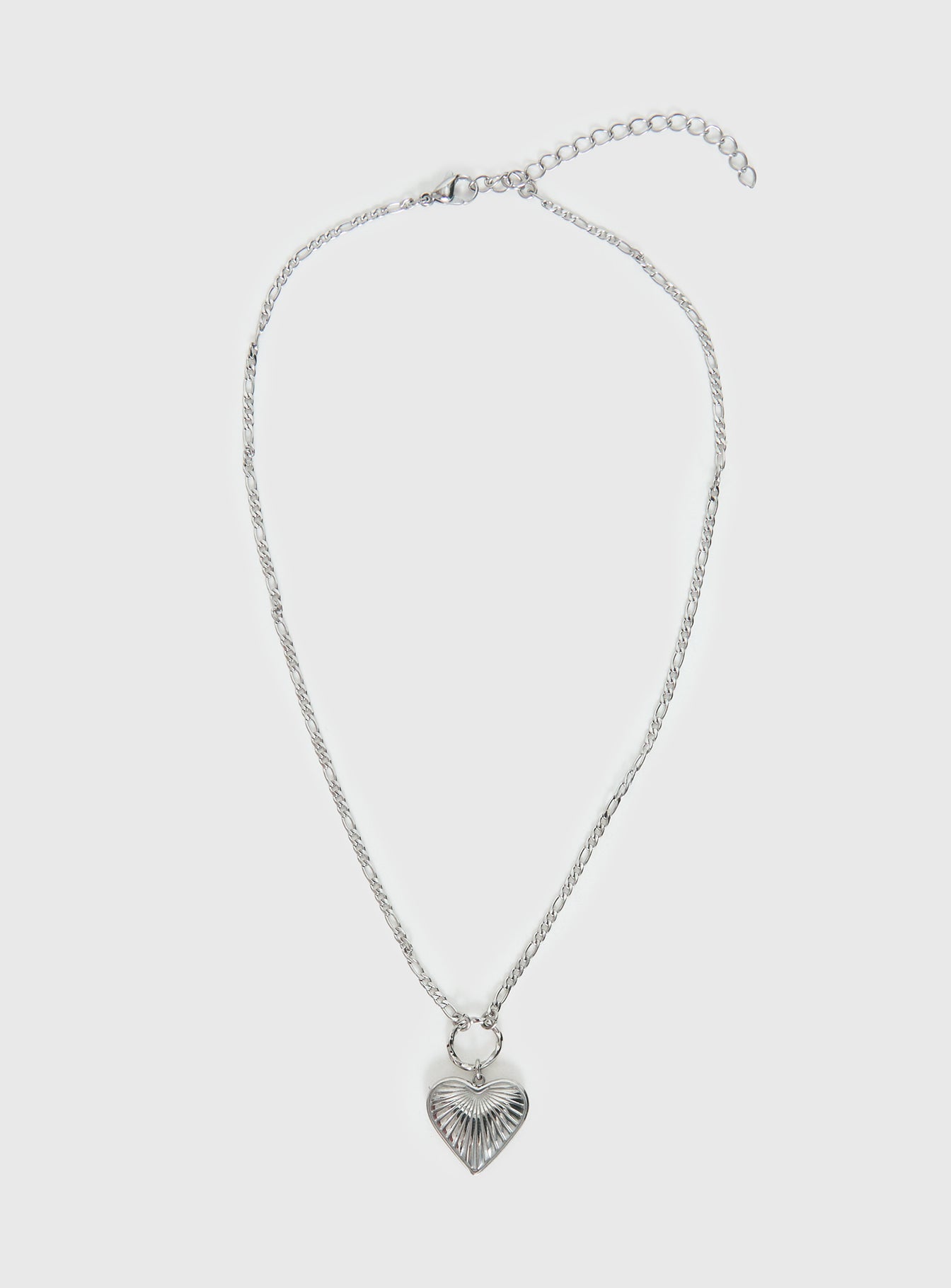 Honey Haze Stainless Silver Pendant Necklace Silver