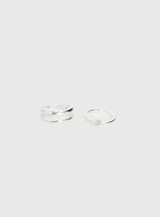 Seris Toe Ring Pack Silver