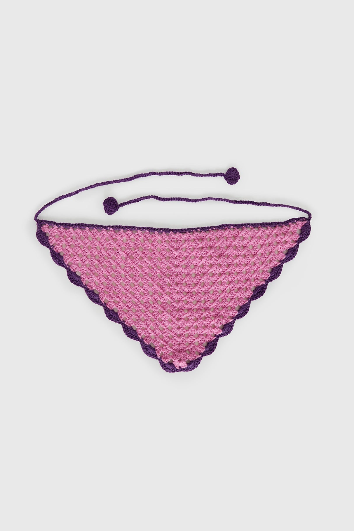 Zeea Knit Hair Scarf Pink / Purple