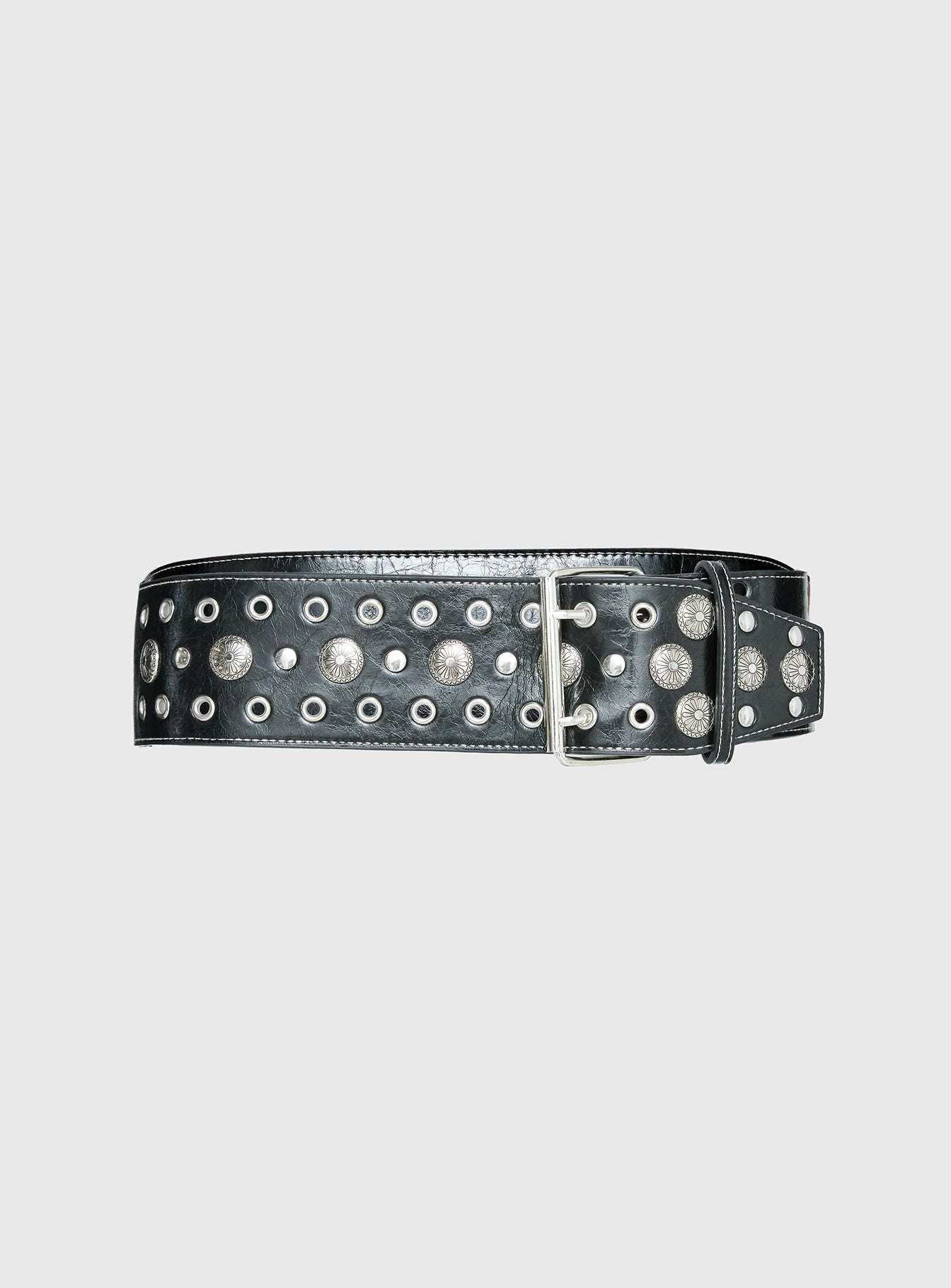 Rhomana Studded Belt Black