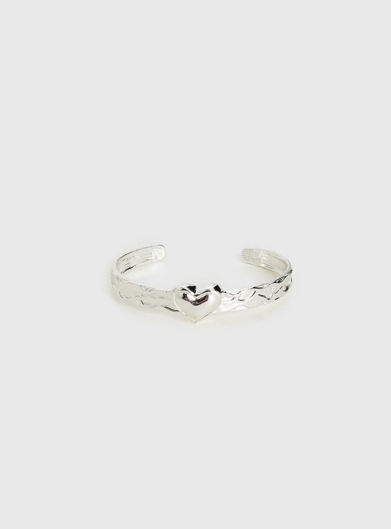Romma Heart Cuff Silver