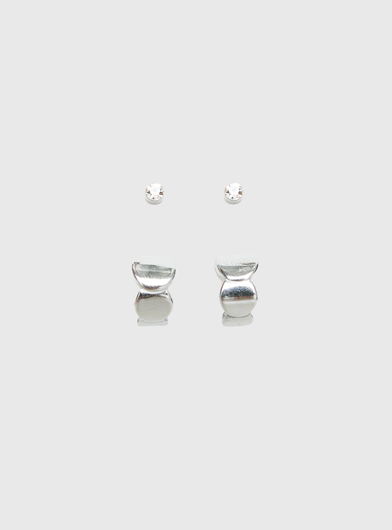 Bellara Stainless Steel Earring Pack Silver