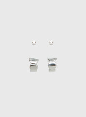 Bellara Stainless Steel Earring Pack Silver