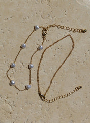 Sakina Pearl Anklet Pack Gold
