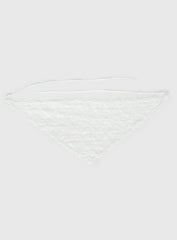 Creme Brulee Lace Hair Scarf White