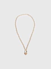 Sayge Lock Necklace Gold
