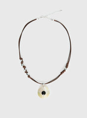 Saturn Returns Pendant Necklace Silver