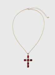 Jacintha Necklace Gold / Red