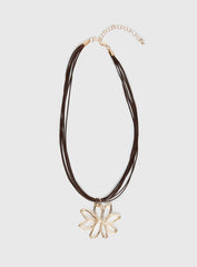 Sylvee Pendant Necklace Brown / Gold