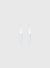 Stars Shine Hoop Earrings Clear