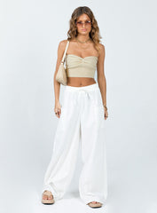 Brunie Pants White
