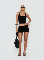 Dynah Cinched Tank Top Black