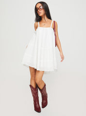 Jubilant Mini Dress White