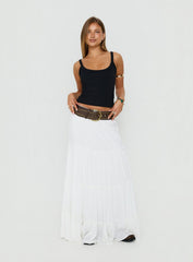 Miriah Maxi Skirt White Petite