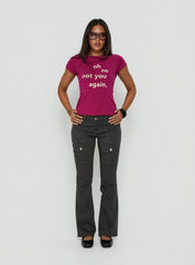 You Again Graphic Top Plum