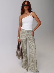 Fryda Buckle Strap Detail Top White