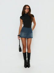 Gigi Denim Skort Dark Blue