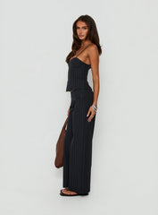 Kierstyn Corset Set Navy Stripe