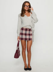 Charmers Mini Skirt Red Check