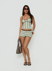 Opala Micro Knit Shorts Multi Stripe