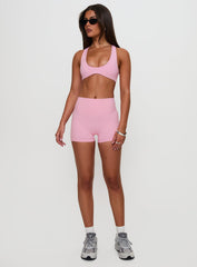 Pulse Active Halter Crop Pink