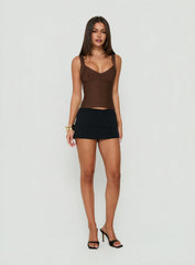 Justina Bandage Top Brown